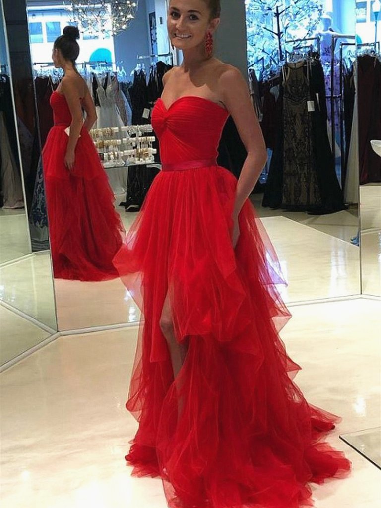 Red Tulle Prom Dresses ...